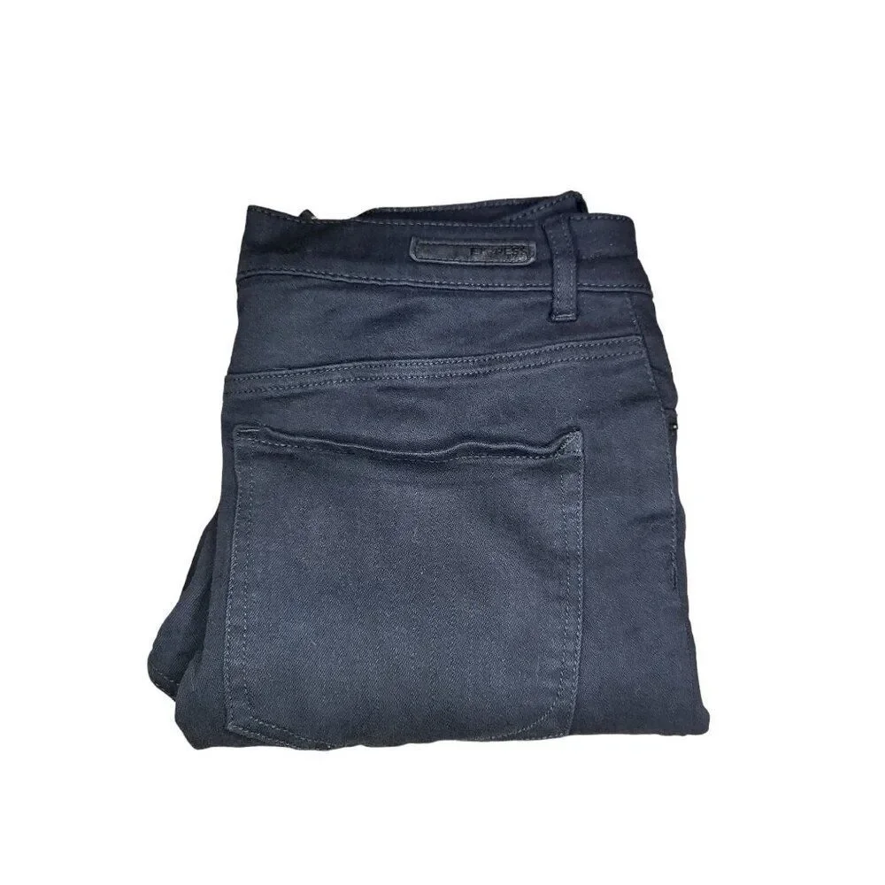 Express Leggings Jeans‎ Women Sz 10 Denim Distressed Black Boho Casual Workwear
